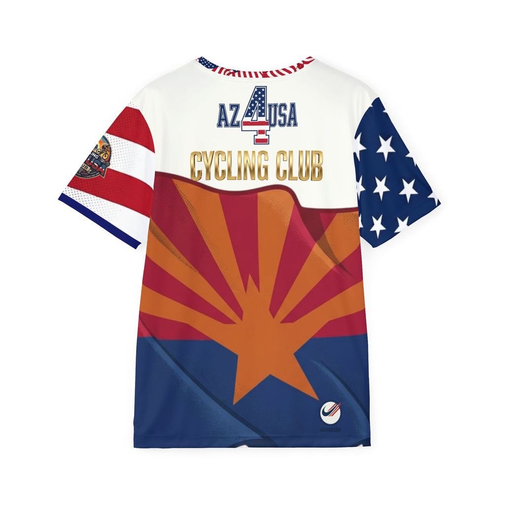 USA Flag Soccer Jersey – Red White Blue Athletic Tee (Number 22)