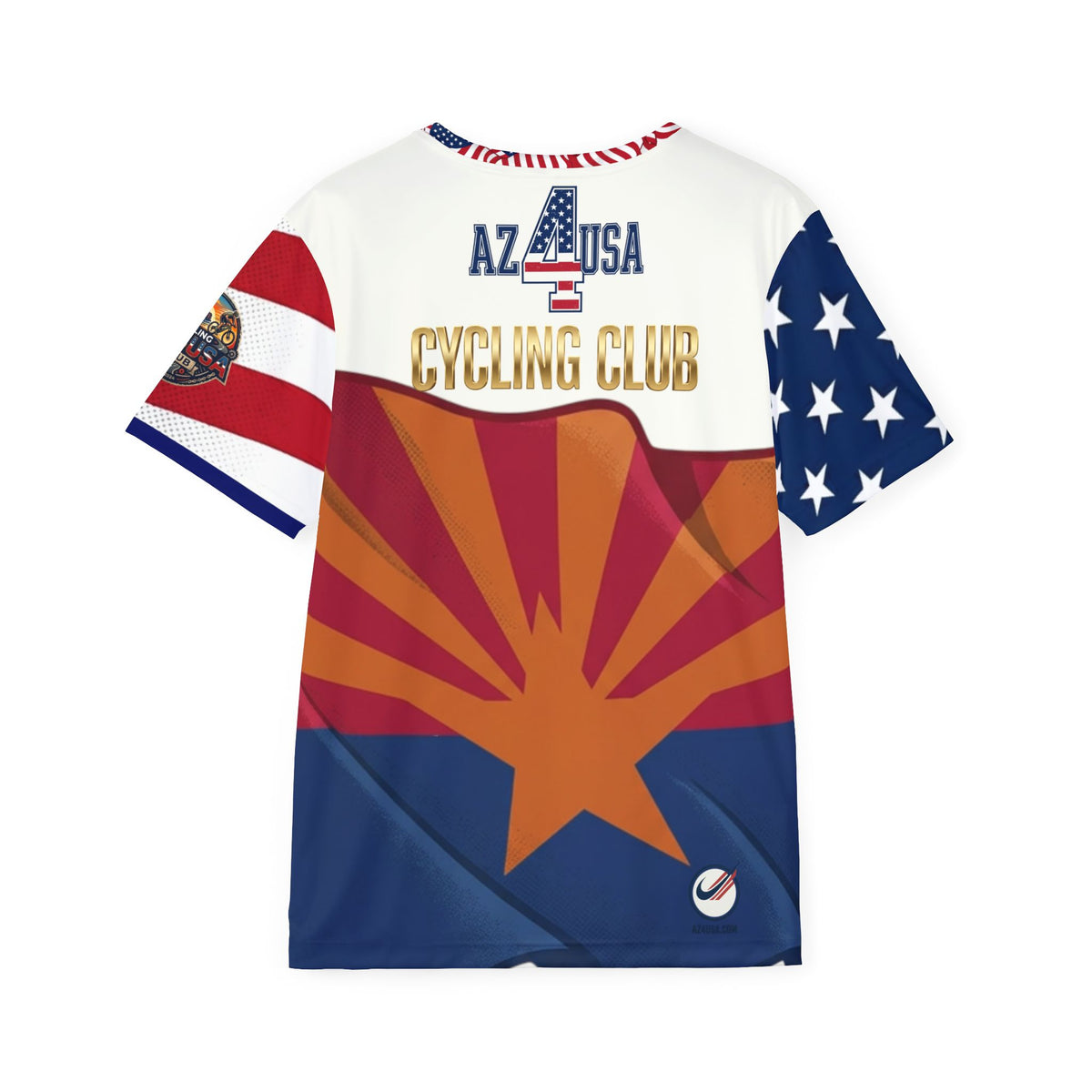 USA Flag Soccer Jersey – Red White Blue Athletic Tee (Number 22)