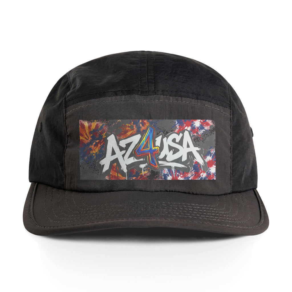 AZ 4 USA Two-Tone Nylon Cap — Graffiti Flag Patch Hat