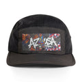 AZ 4 USA Two-Tone Nylon Cap — Graffiti Flag Patch Hat