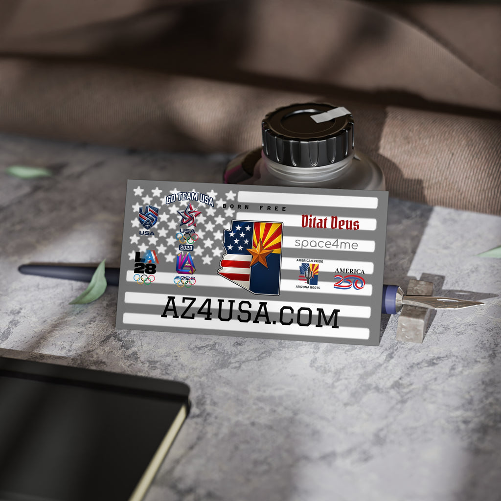 Arizona Flag USA Business Cards — Patriotic AZ4USA.com Networking Cards