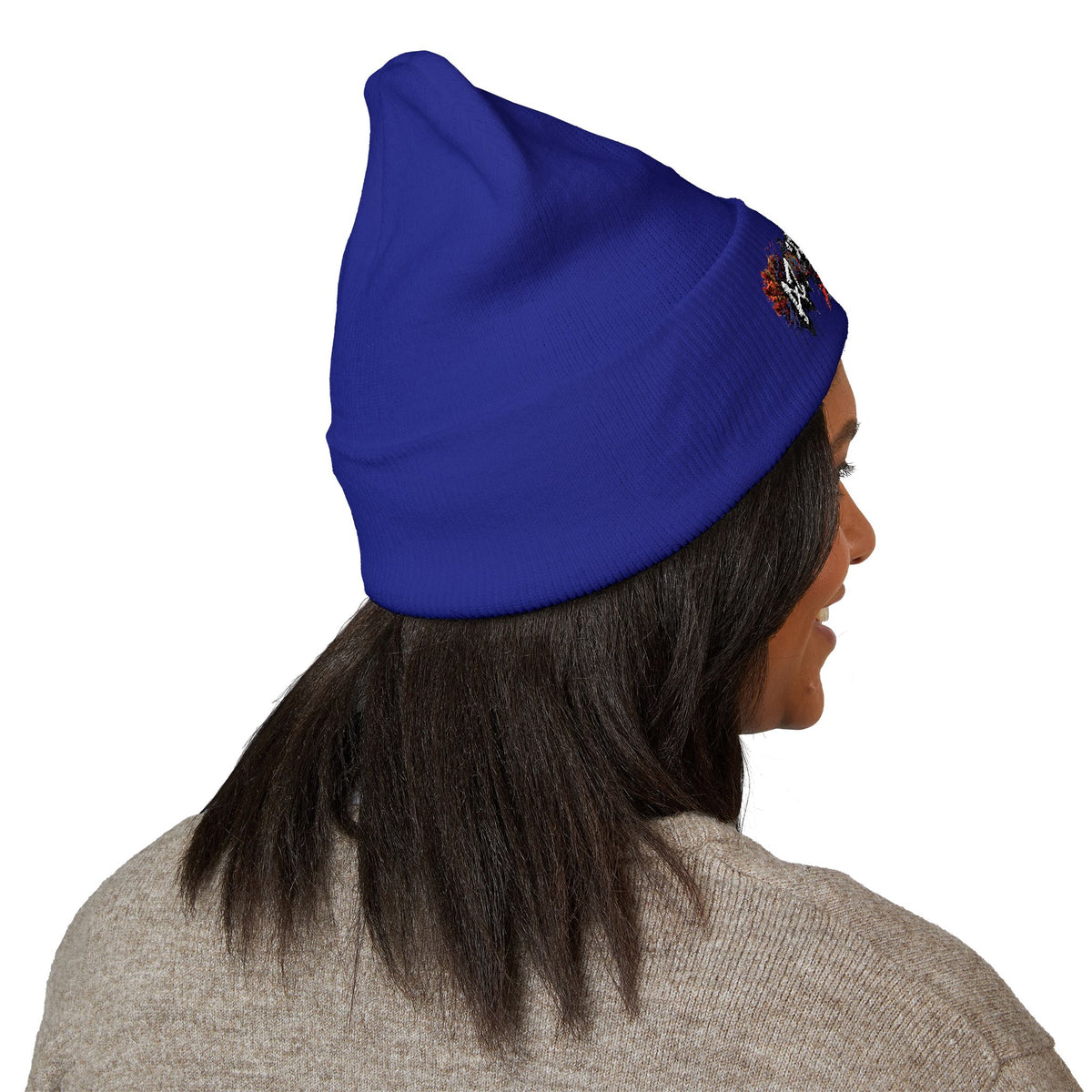 Embroidered Graffiti AZ4USA Scorpion Beanie — Classic Cuffed Knit Hat