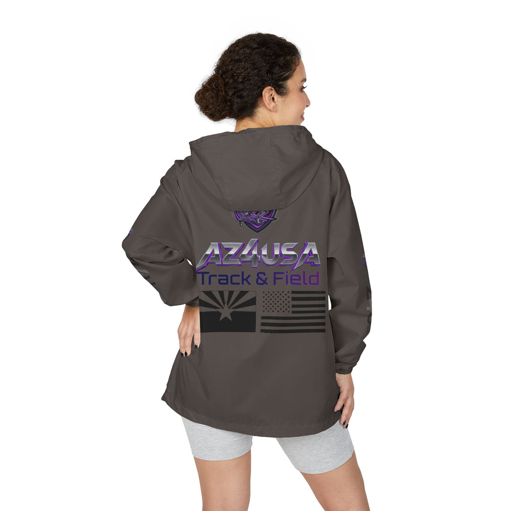 AZ4USA Track & Field Windbreaker Jacket — Mesa Arizona Camo Full-Zip