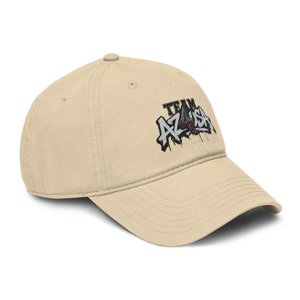 Team Azusa Washed Baseball Cap — Vintage Graffiti Logo Hat