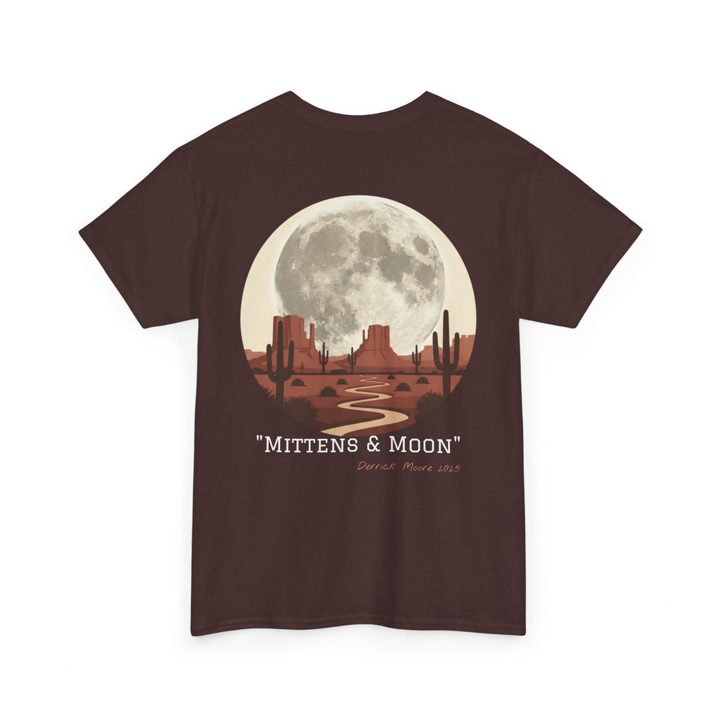 "Mittens & Moon" Graphic Tee--Moonrise Desert T‑Shirt