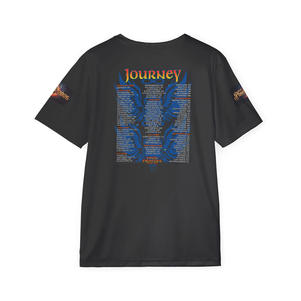 Journey Tour Scarab Sports Jersey — Men’s Band Tee with Tour Dates