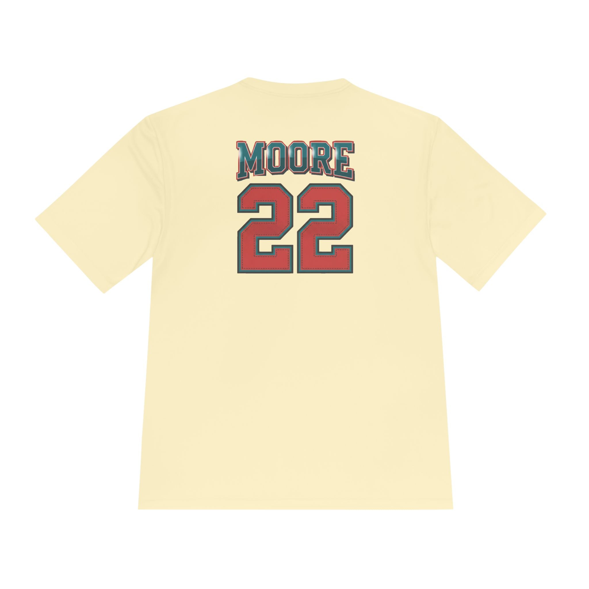 47 Sports Graphic Tee — Custom 'Moore 22' Athletic Moisture‑Wicking Shirt