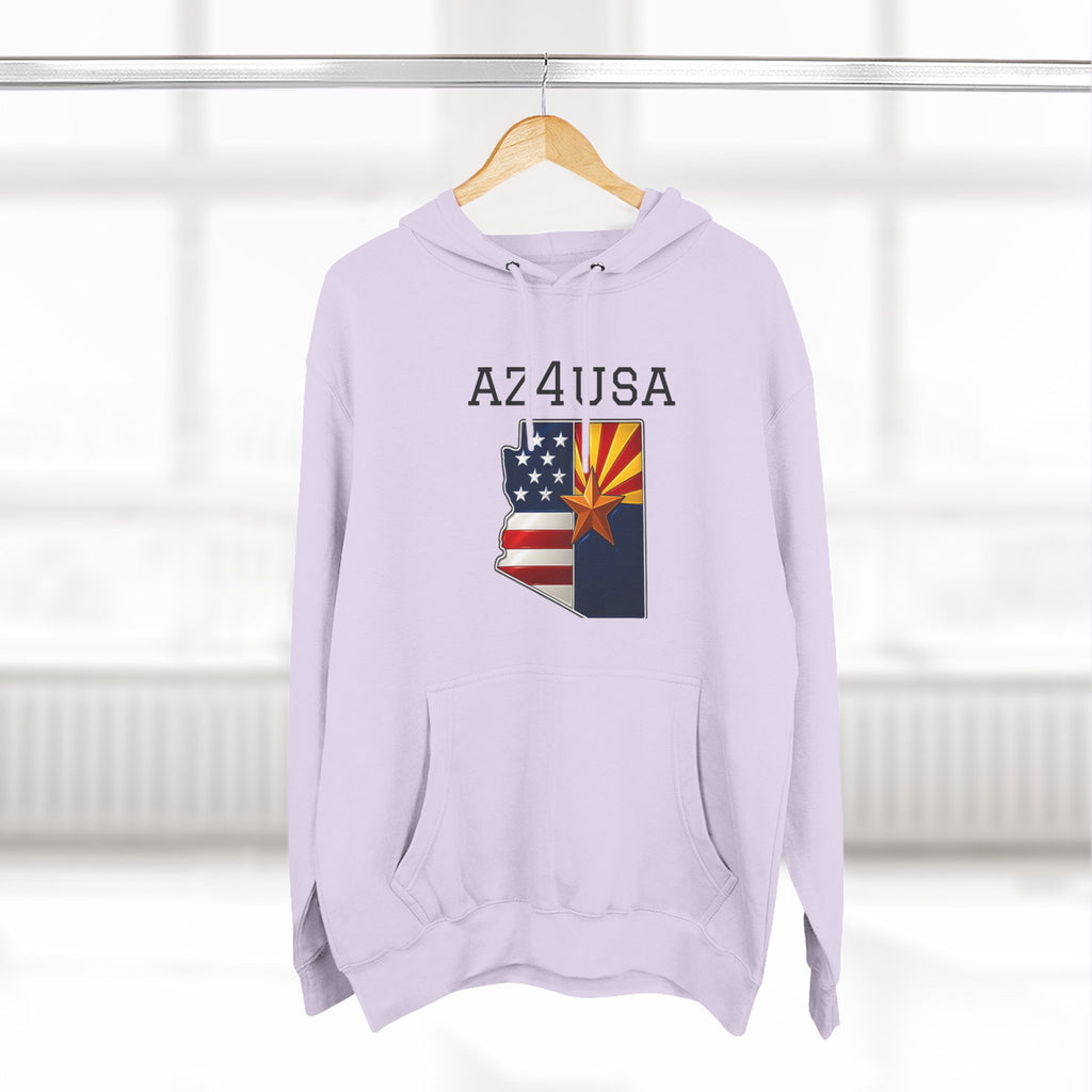Arizona Pride Fleece Hoodie, Cozy Sweatshirt, Travel Gift, Patriot Apparel, American Southwest Style