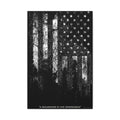 "A Declaration of Our Independence" Matte Canvas Print - Distressed American Flag