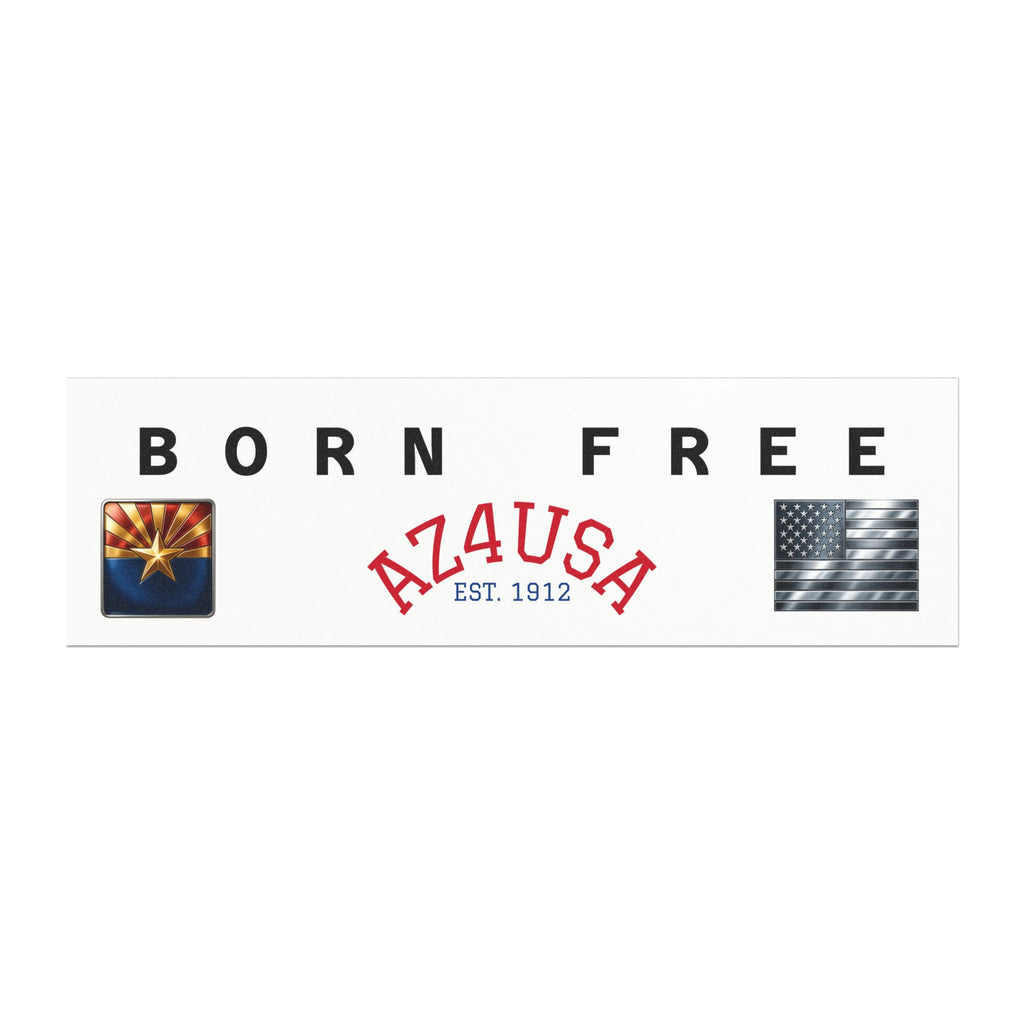 Copy of Born Free Azusa Car Magnet — Patriotic Est. 1912 Truck & Bumper Magnet