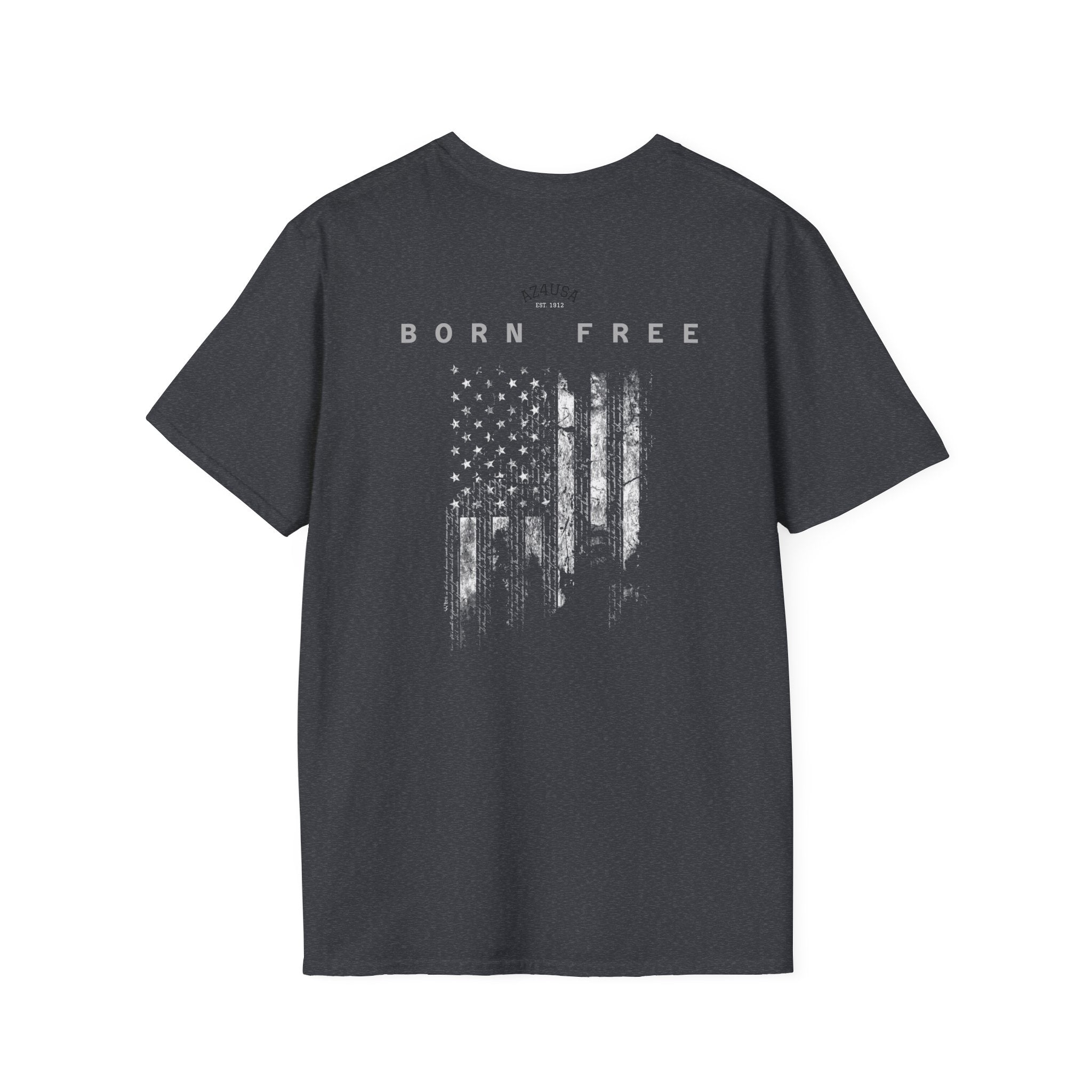 Arizona Flag Pocket Unisex Softstyle T-Shirt, Casual Wear, Summer Style, Gift for Travelers, Fourth of July Tee, Outdoor Adventure Shirt
