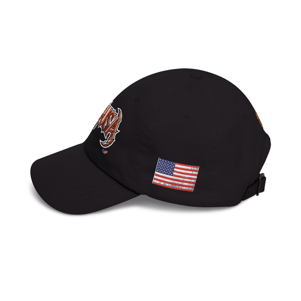 Dad Cap — Retro Grunge Scorpion Patch Baseball Hat