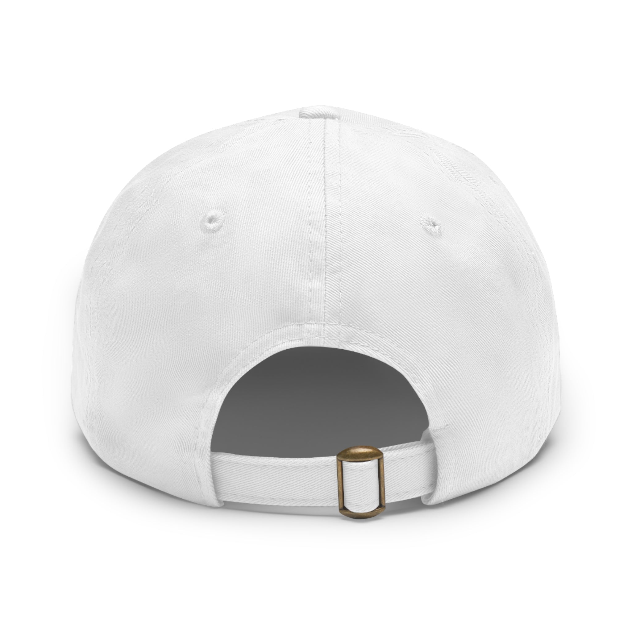 Leather Patch Dad Hat — AZ Monogram Patch Cap