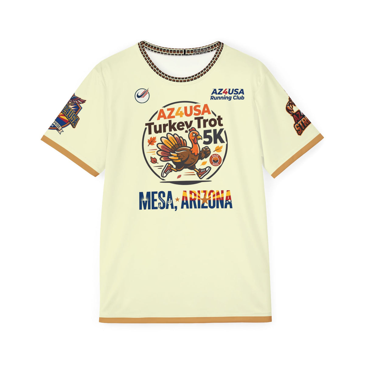 Run Wild Strut 5K Jersey – AZ4USA Running Club Thanksgiving Design