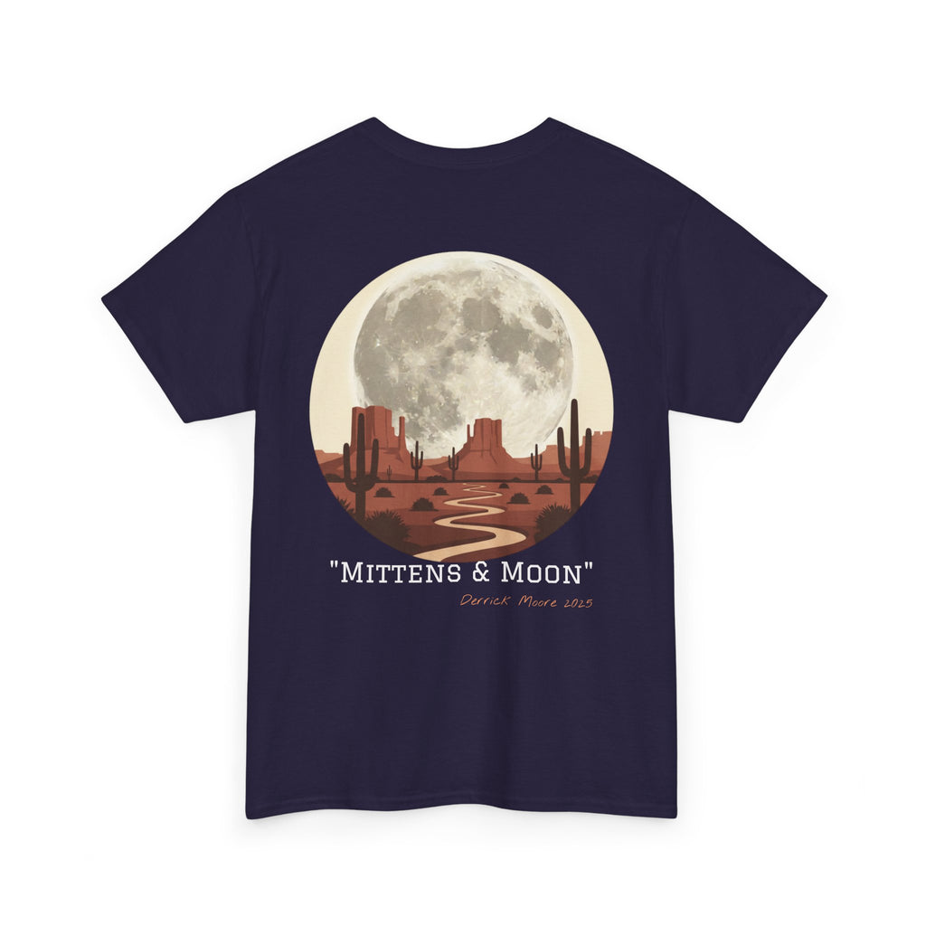 "Mittens & Moon" Graphic Tee--Moonrise Desert T‑Shirt