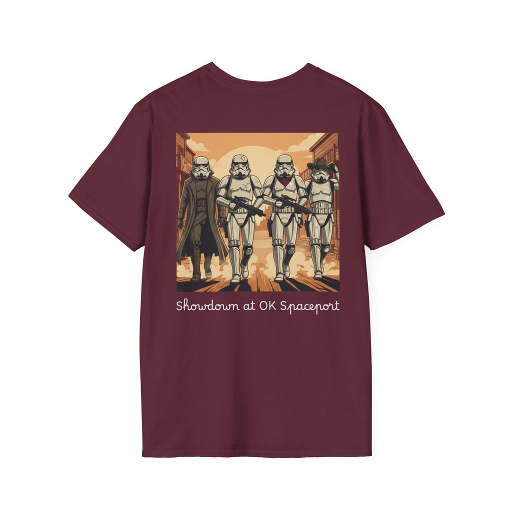 T-Shirt — 'Showdown at OK Spacepoint' Stormtrooper Western Scene