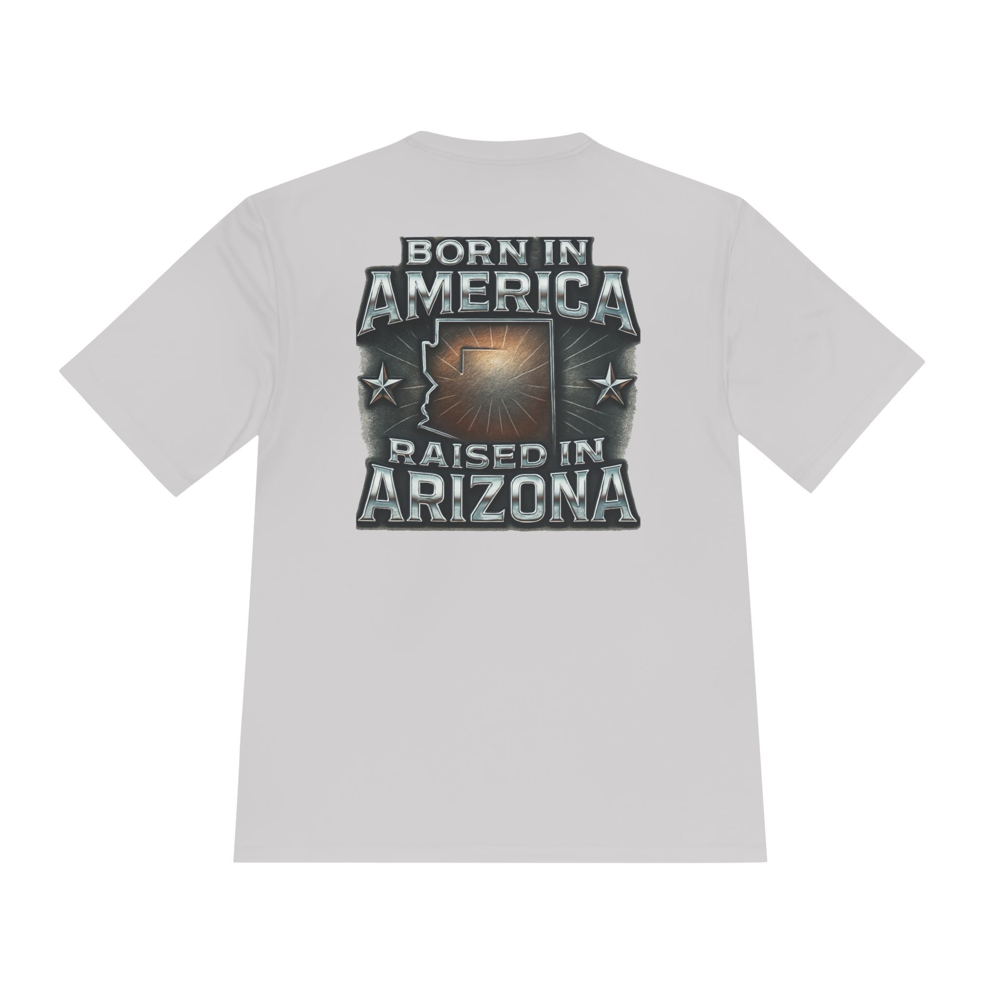 Born in America Raised in Arizona Unisex Tee, Arizona Pride Shirt, American Flag Tee, Summer Vacation Top, Gift for Arizona Lovers