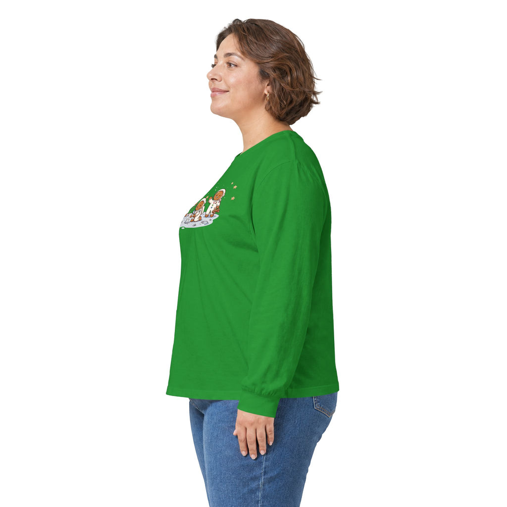 Christmas Gingerbread Crew Long Sleeve Tee — "Merry Christmas 2026"