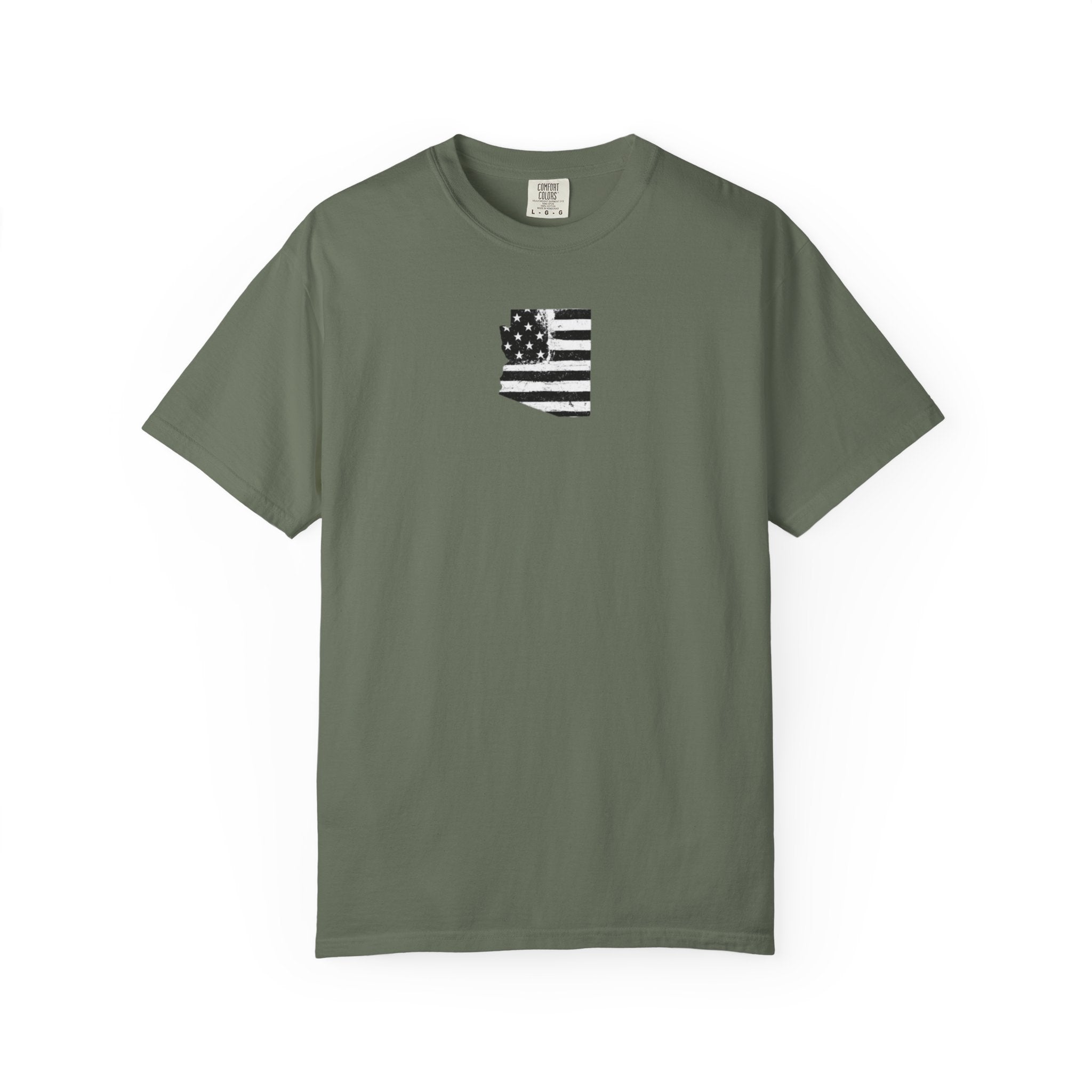 Arizona Flag Tee - Born in America, American Pride Shirt, Unisex Graphic T-Shirt, Arizona Themed Apparel, Patriotic Gift