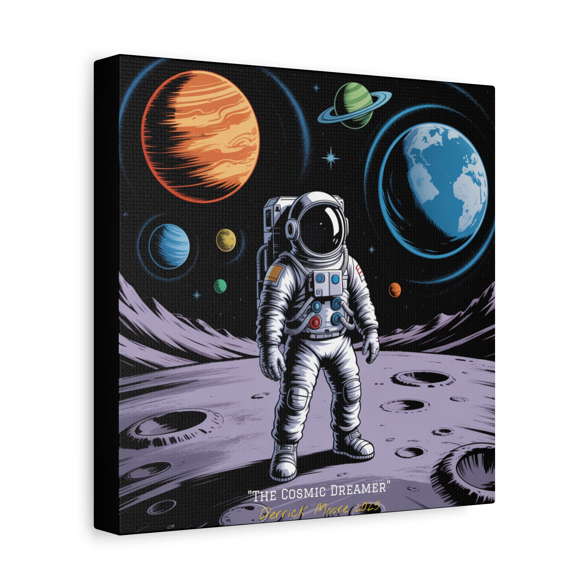 "The Cosmic Dreamer" 2025 - Matte Stretched Canvas Wall Art