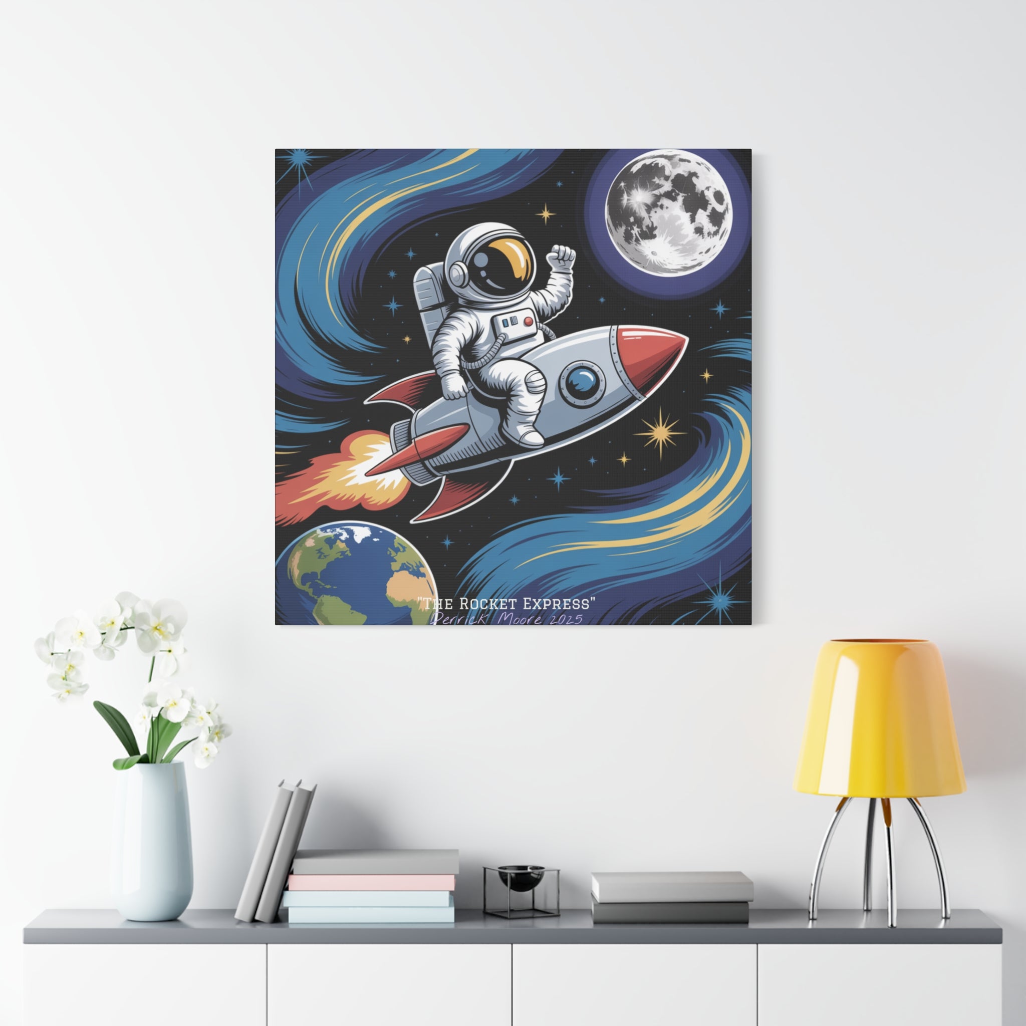 "The Rocket Express" 2025 - Matte Stretched Canvas Wall Art