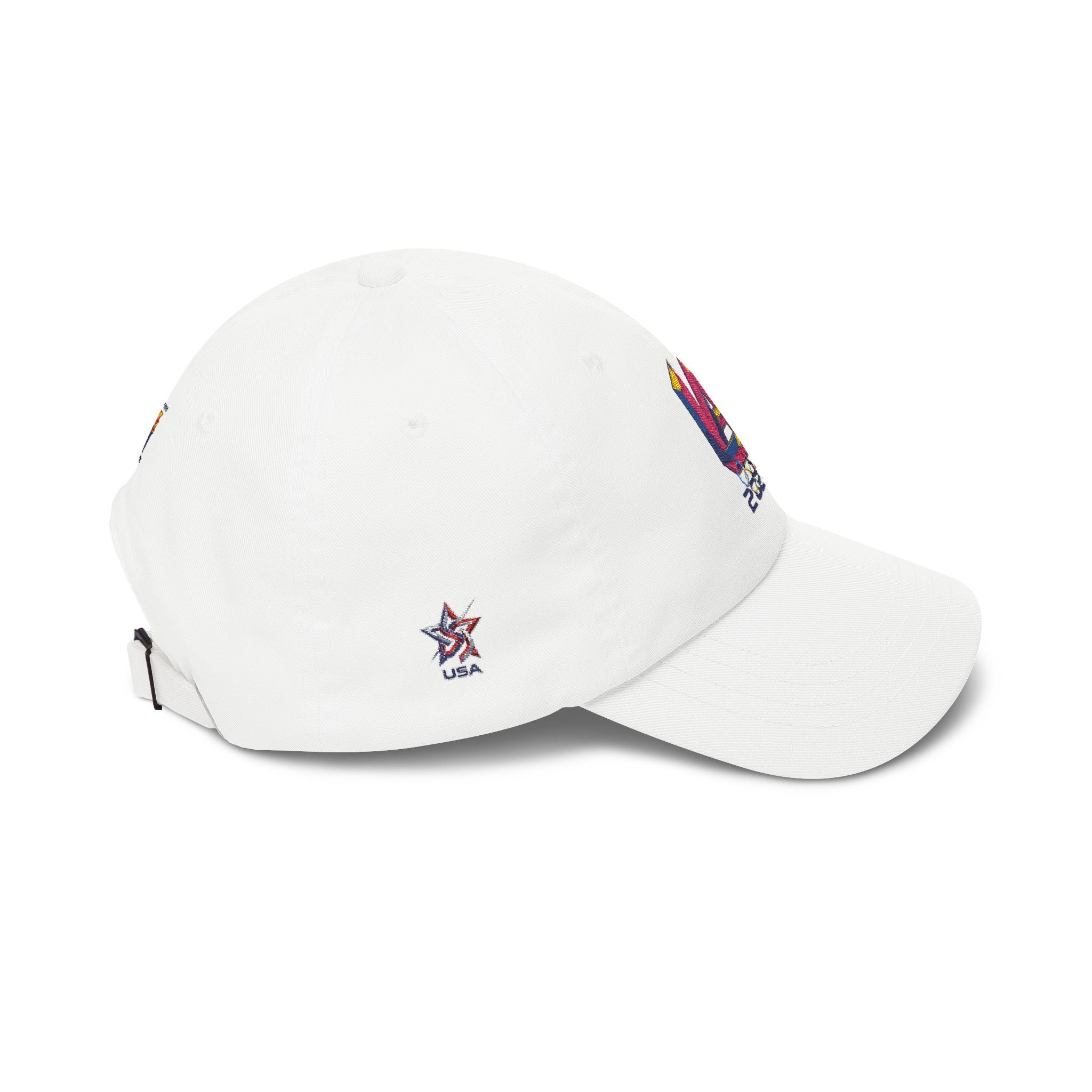 2028 VA Dad Cap – Retro Multicolor Embroidered Baseball Hat with American Flag