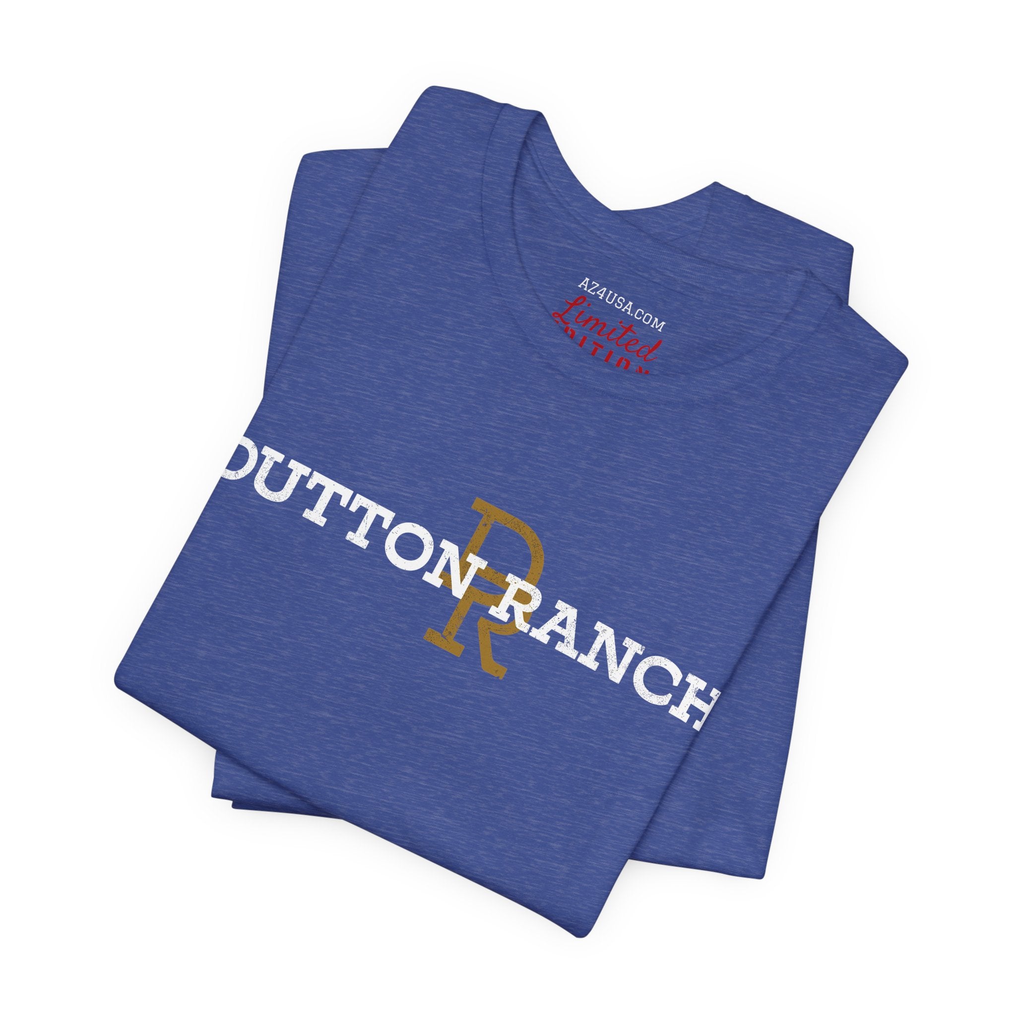DR Monogram Tee — Vintage Gold Logo Short Sleeve Shirt