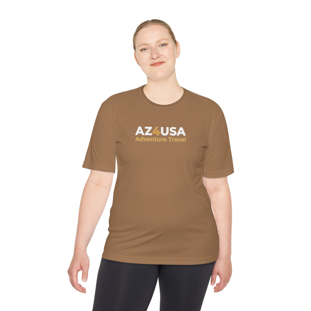 Adventure Travel Tee — “Adventure with a Sting!” Graphic Moisture-Wicking Shirt