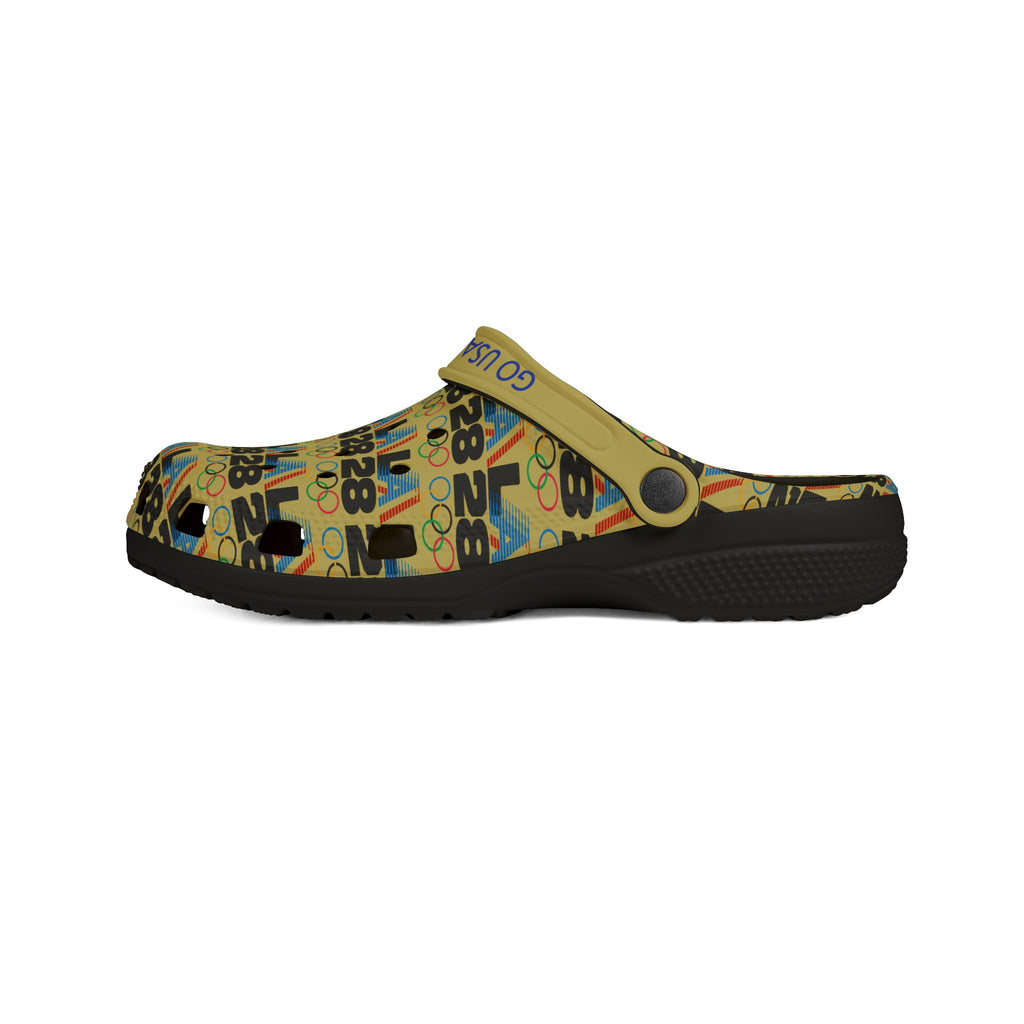 Go USA Pattern EVA Foam Clogs - Lightweight Slip-On Garden Shoes