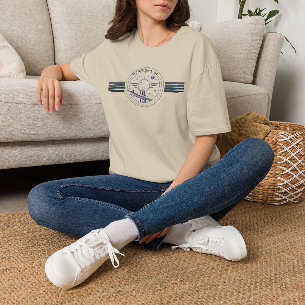 Tomorrowland 'Moore Adventure' Logo T‑Shirt — Retro Space Adventure Graphic Tee