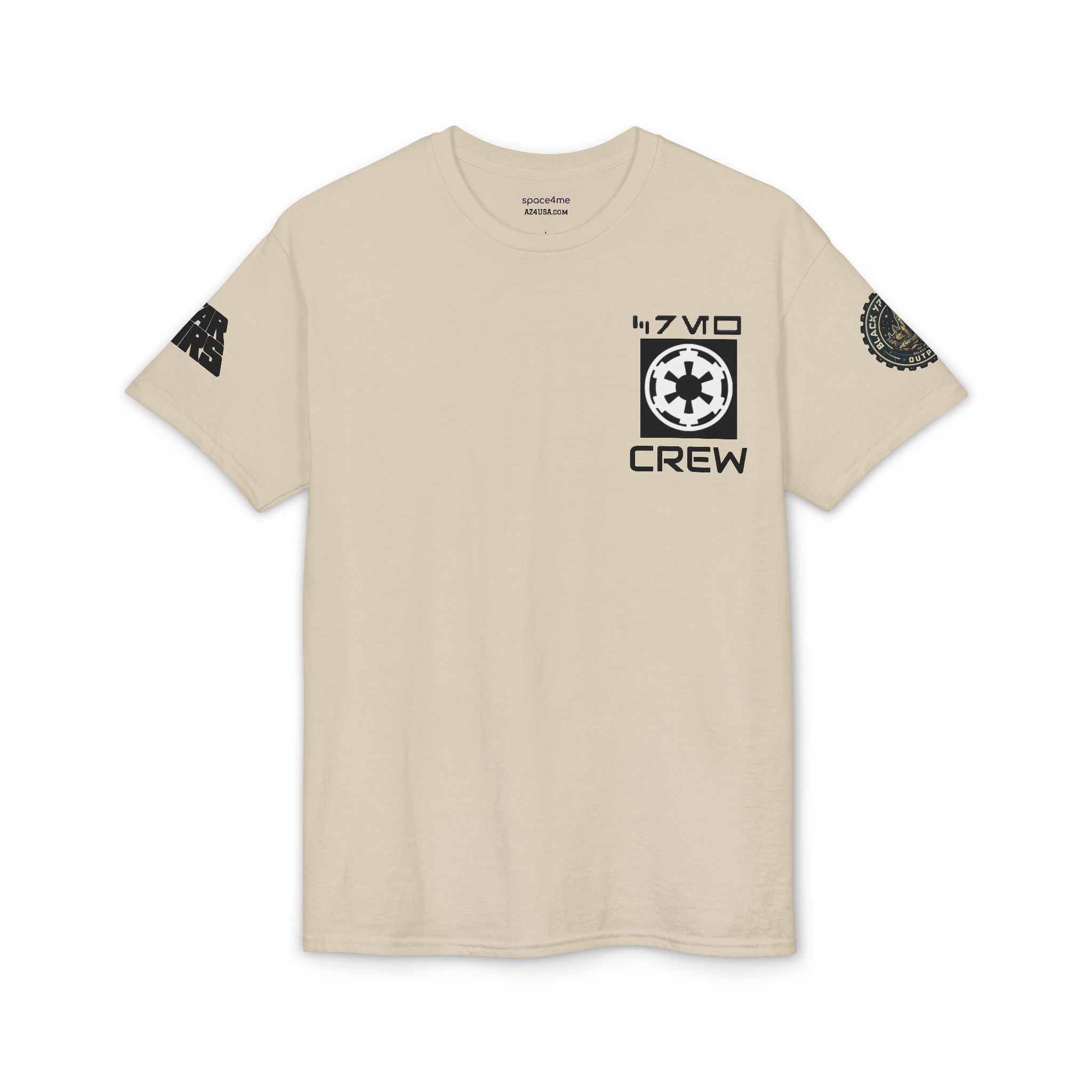 The Death Star Blueprint T-Shirt — 'Crew' Starship Schematic Tee