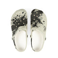 Splatter Print EVA Clogs — Lightweight Foam Slip-On Shoes