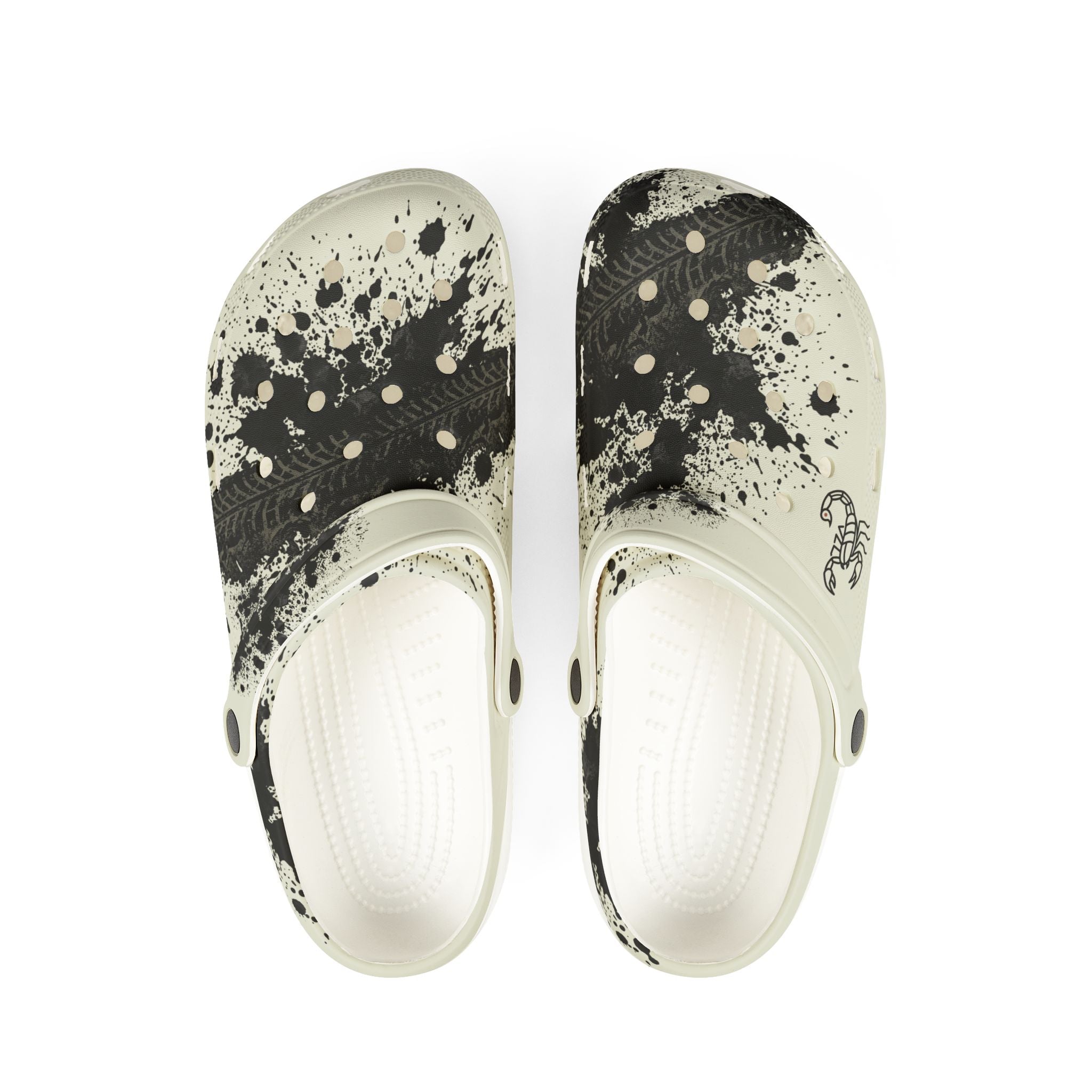 Splatter Print EVA Clogs — Lightweight Foam Slip-On Shoes