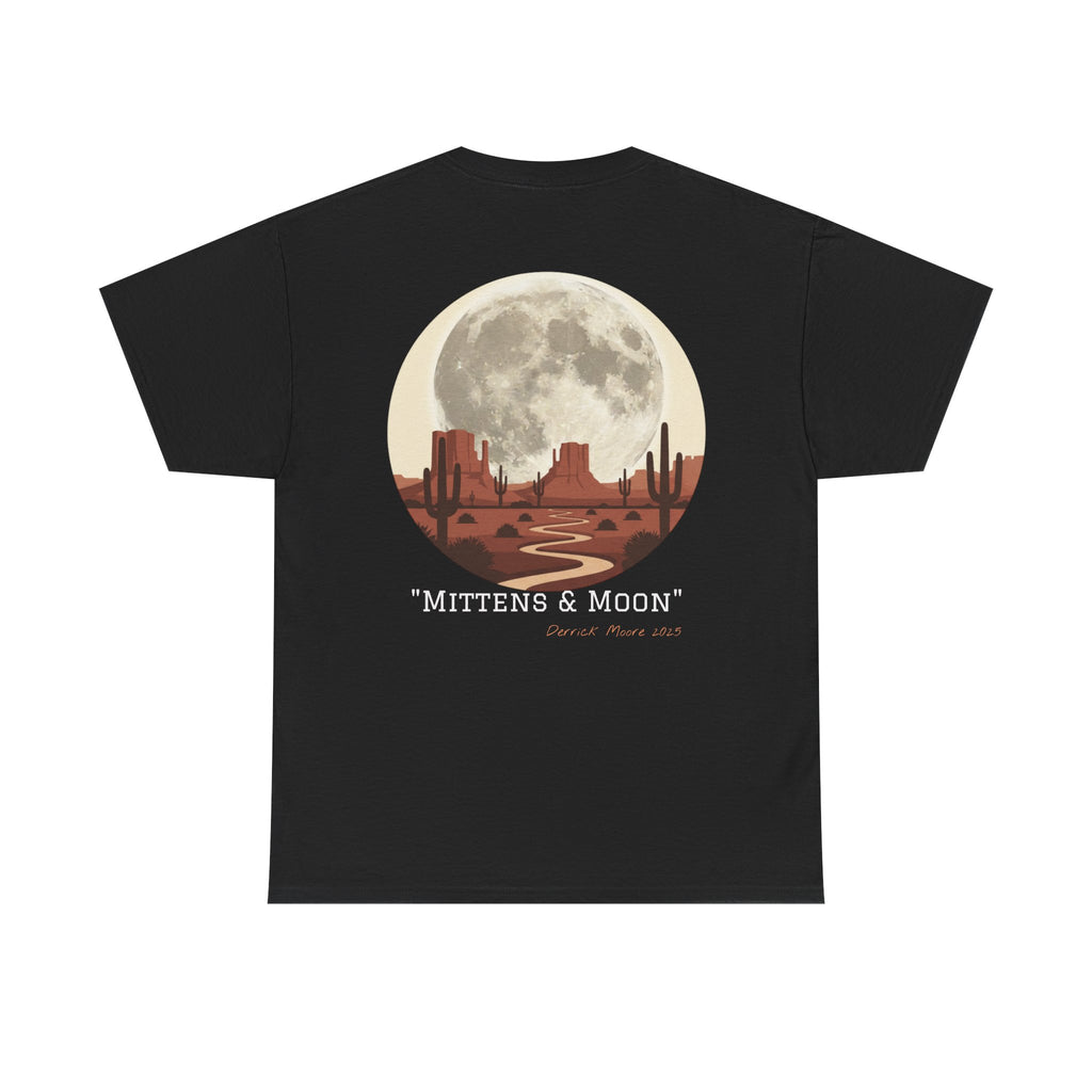 "Mittens & Moon" Graphic Tee--Moonrise Desert T‑Shirt