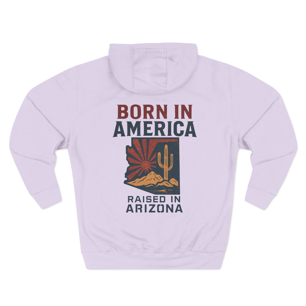 Arizona Pride Fleece Hoodie, Cozy Sweatshirt, Travel Gift, Patriot Apparel, American Southwest Style