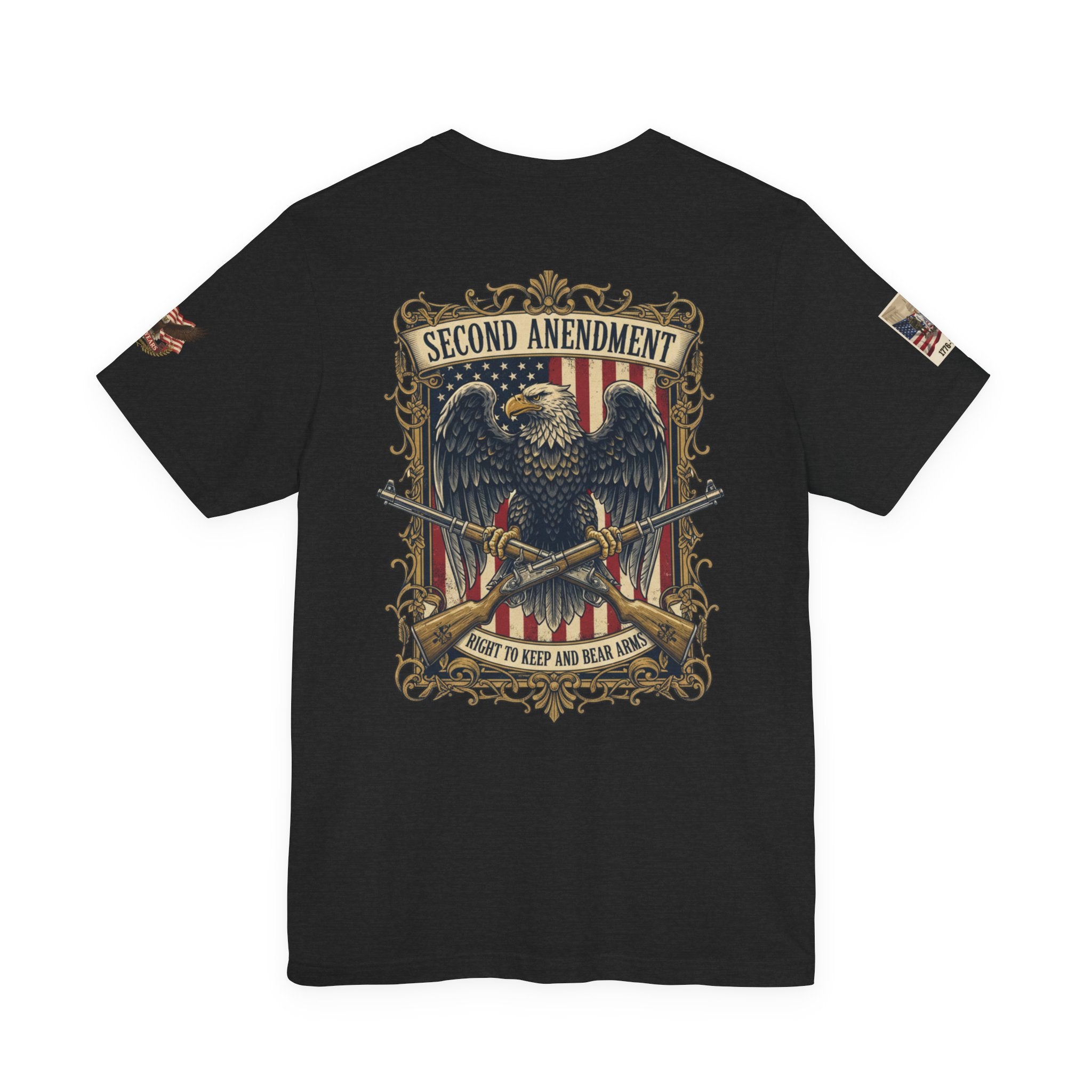 Second Amendment Eagle T-Shirt - Right to Keep and Bear Arms Graphic Tee