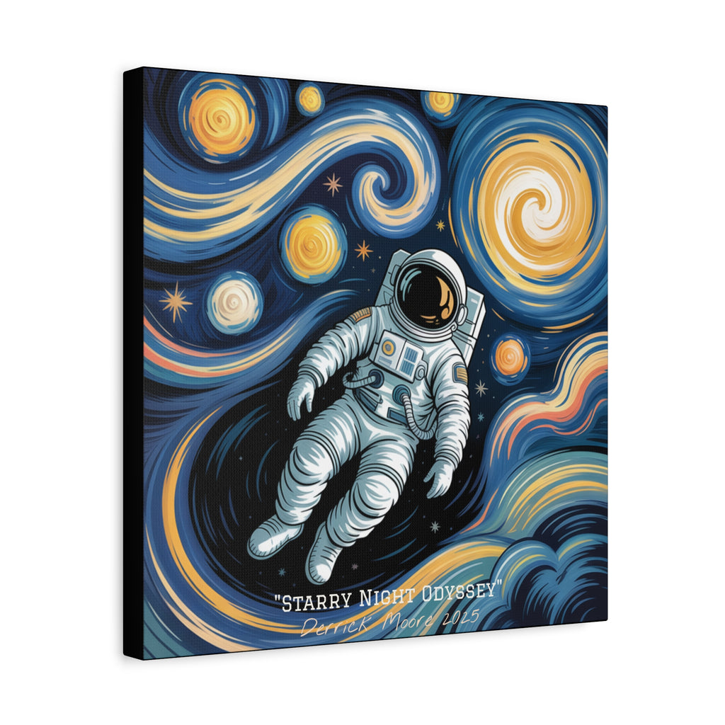 "Starry Night Odyssey" 2025 - Matte Stretched Canvas Wall Art