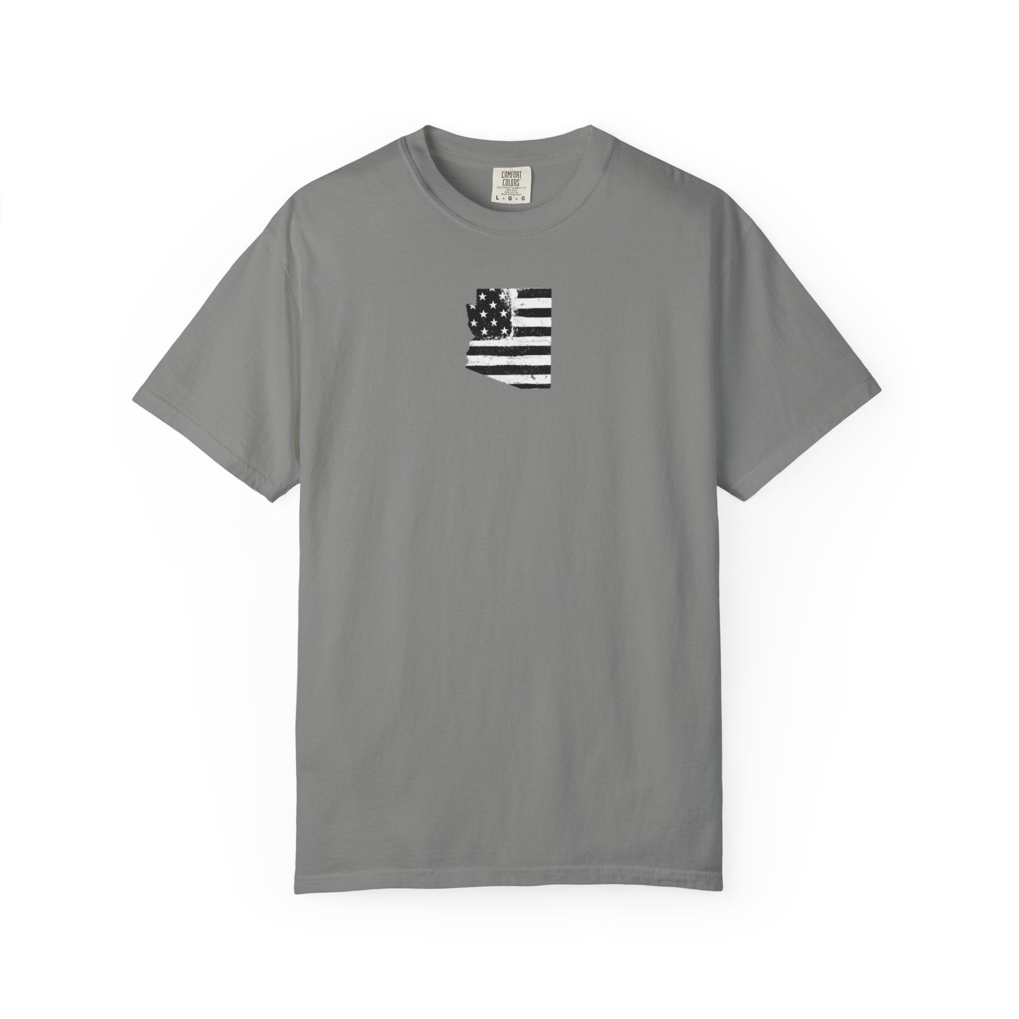 Arizona Flag Tee - Born in America, American Pride Shirt, Unisex Graphic T-Shirt, Arizona Themed Apparel, Patriotic Gift