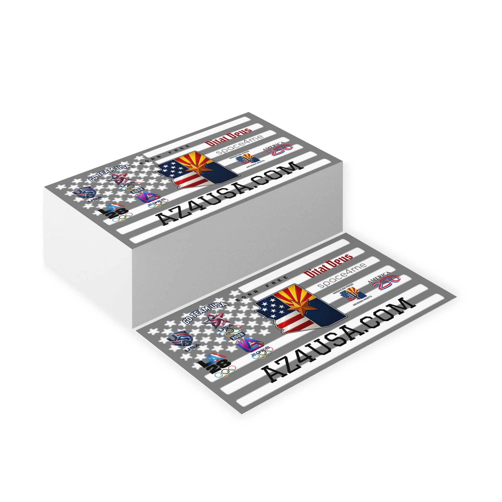 Arizona Flag USA Business Cards — Patriotic AZ4USA.com Networking Cards