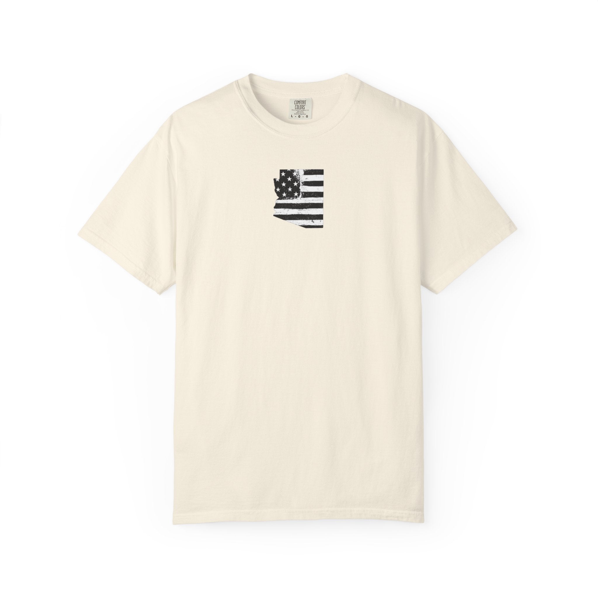 Arizona Flag Tee - Born in America, American Pride Shirt, Unisex Graphic T-Shirt, Arizona Themed Apparel, Patriotic Gift