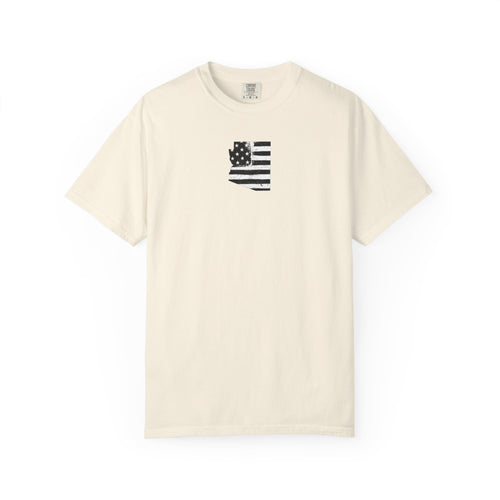 Arizona Flag Tee - Born in America, American Pride Shirt, Unisex Graphic T-Shirt, Arizona Themed Apparel, Patriotic Gift