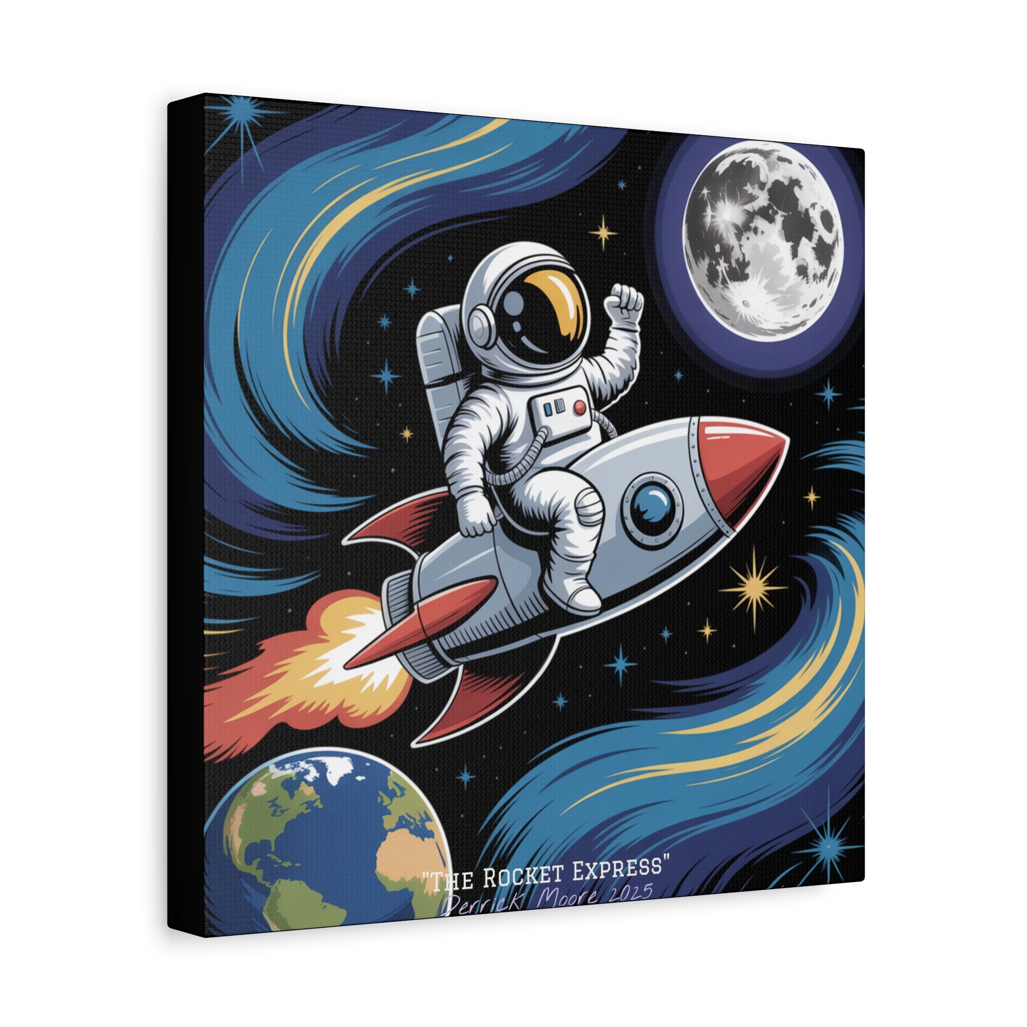 "The Rocket Express" 2025 - Matte Stretched Canvas Wall Art