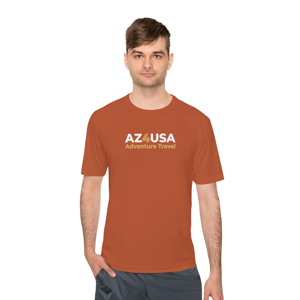 Adventure Travel Tee — “Adventure with a Sting!” Graphic Moisture-Wicking Shirt