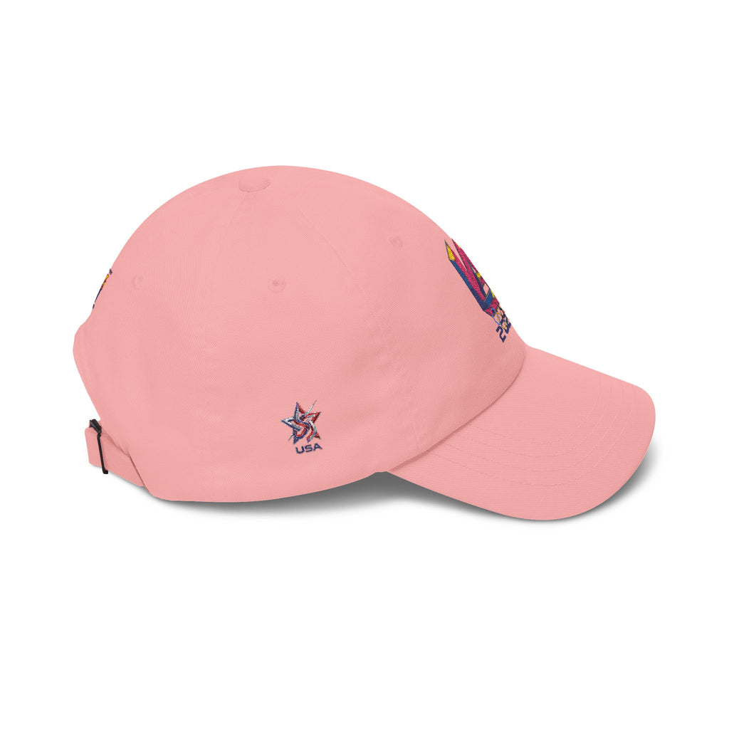 2028 VA Dad Cap – Retro Multicolor Embroidered Baseball Hat with American Flag