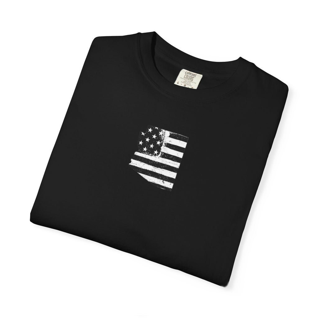 Arizona Flag Tee - Born in America, American Pride Shirt, Unisex Graphic T-Shirt, Arizona Themed Apparel, Patriotic Gift