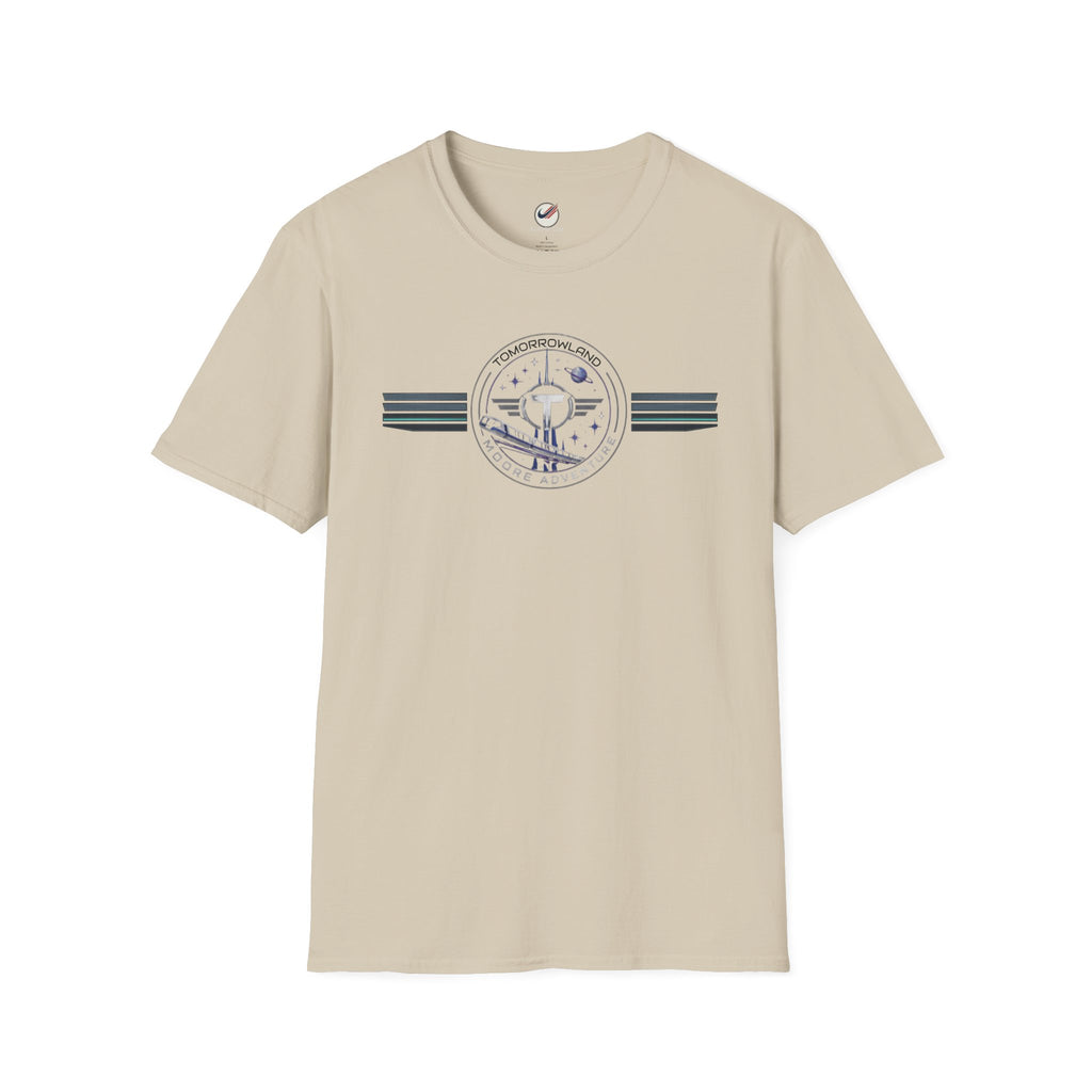 Tomorrowland 'Moore Adventure' Logo T‑Shirt — Retro Space Adventure Graphic Tee