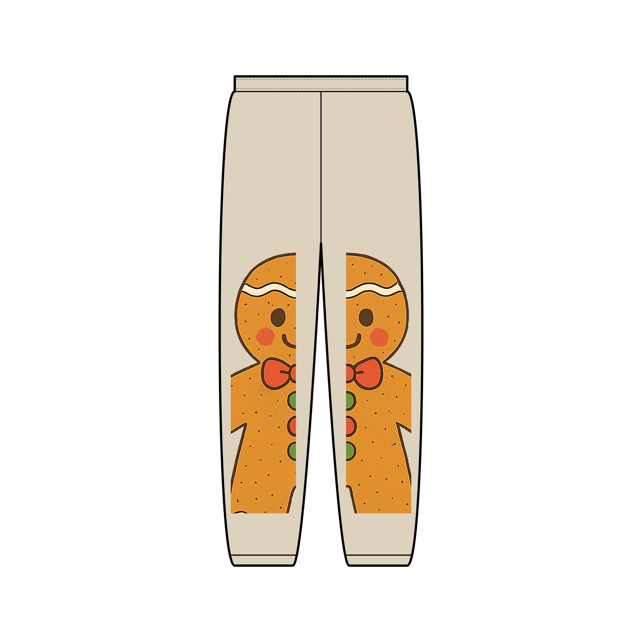Gingerbread & Christmas Tree Holiday Sweatpants