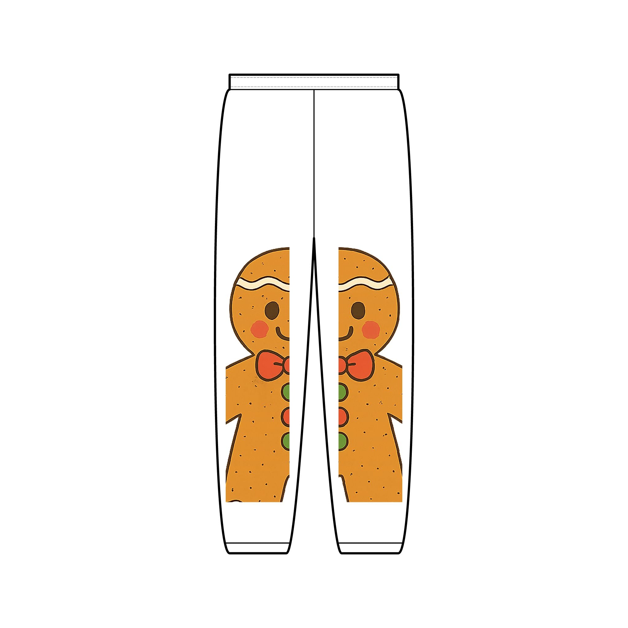 Gingerbread & Christmas Tree Holiday Sweatpants