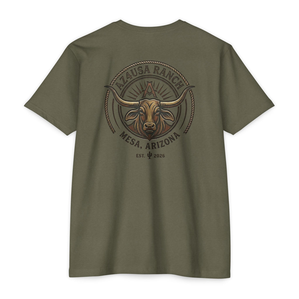 Arizona Ranch T-Shirt — "AZ4USA Ranch" Western Graphic Tee