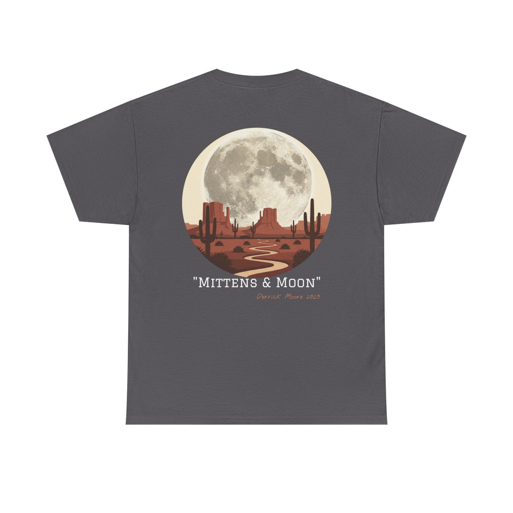 "Mittens & Moon" Graphic Tee--Moonrise Desert T‑Shirt